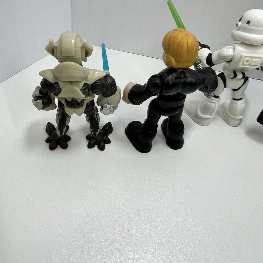 Star Wars Galactic Heroes Figure Lot Darth Vader‎ Luke Rey Stormtrooper Grievous - Picture 7 of 13